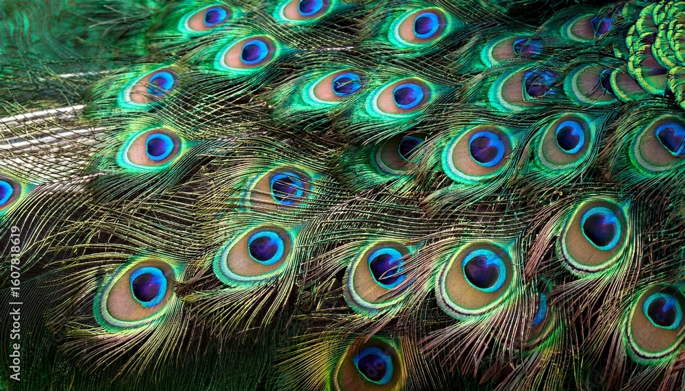 Obraz premium peacock feather background