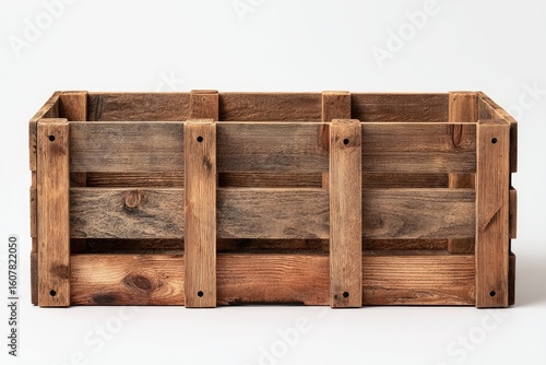 Wallpaper Mural Empty wooden crate on white background Torontodigital.ca