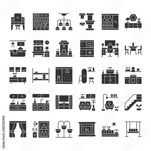 Home Interior And Furniture Icon Pack