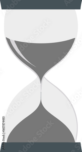 Vector illustration of a set of antique hourglasses symbolizing the measurement and passing of time