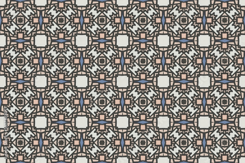 Seamless Template Tile Textile Art Interior Decoration Visual Endless Design Texture Luxury Digital Symmetric Perspective Cloth Fabric Wallpaper Geometric Graphic Fashion Background Shape Pattern.