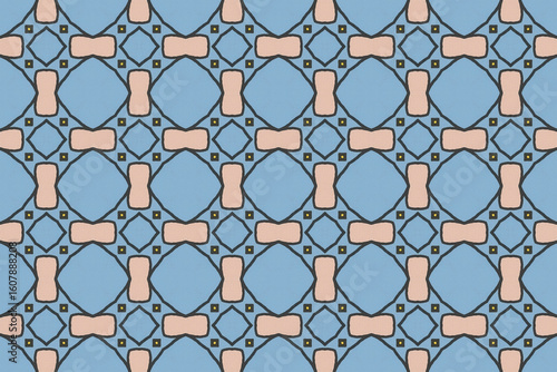 Seamless Template Tile Textile Art Interior Decoration Visual Endless Design Texture Luxury Digital Symmetric Perspective Cloth Fabric Wallpaper Geometric Graphic Fashion Background Shape Pattern.