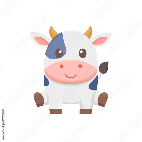 Cow Icon Isolated on a Tran...