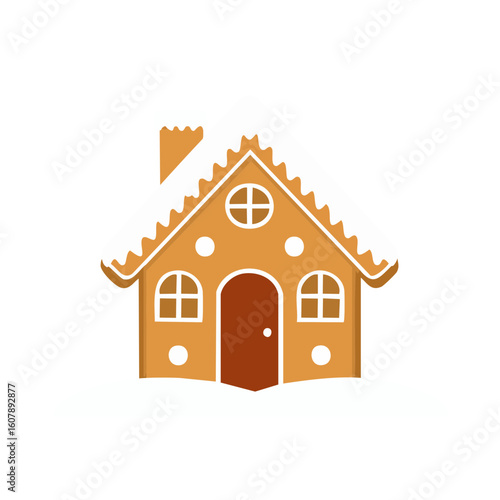 Gingerbread House Isolated ...