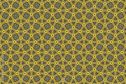 Seamless Fashion Digital Textile Art Cloth Template Tile Decoration Design Shape Luxury Interior Geometric Fabric Texture Wallpaper Endless Visual Background Perspective Graphic Symmetric Pattern.