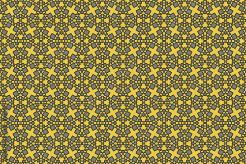 Seamless Fashion Digital Textile Art Cloth Template Tile Decoration Design Shape Luxury Interior Geometric Fabric Texture Wallpaper Endless Visual Background Perspective Graphic Symmetric Pattern.