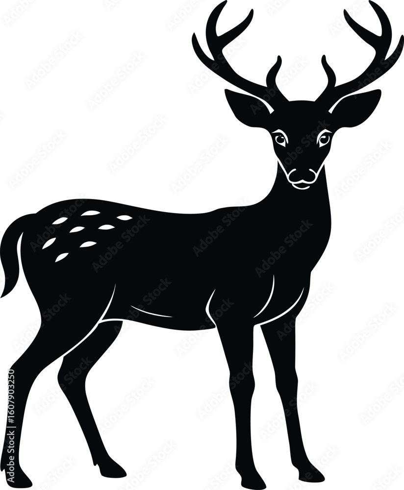 Fototapeta premium deer silhouette vector