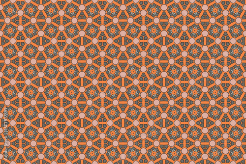 Seamless Fashion Digital Textile Art Cloth Template Tile Decoration Design Shape Luxury Interior Geometric Fabric Texture Wallpaper Endless Visual Background Perspective Graphic Symmetric Pattern.