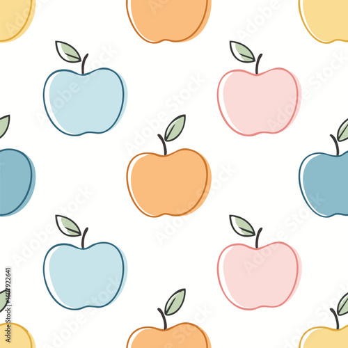 seamless pattern with apples