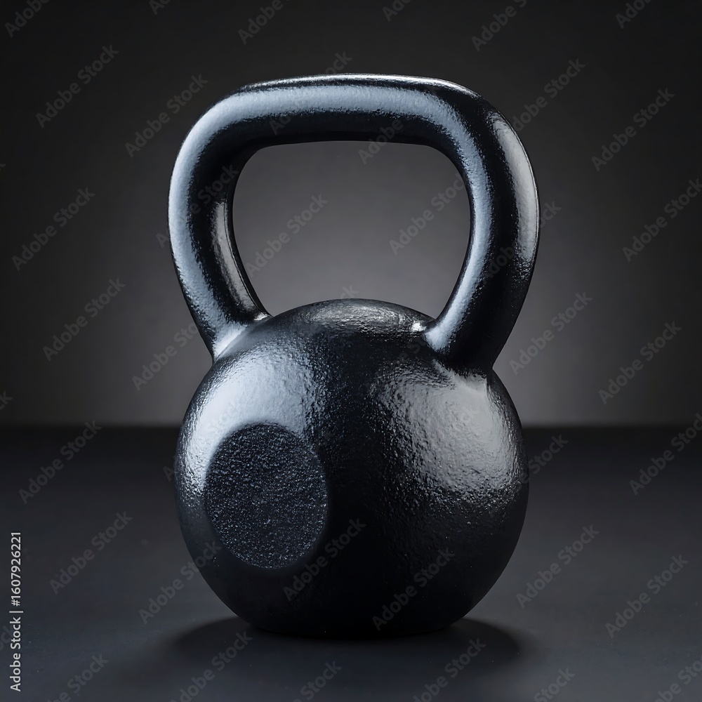 Fototapeta premium Heavy kettlebell, dark background