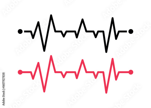 Two Ecg Lines In and Glyph