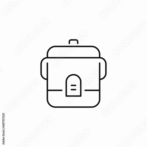 multicoocker pot icon sign vector