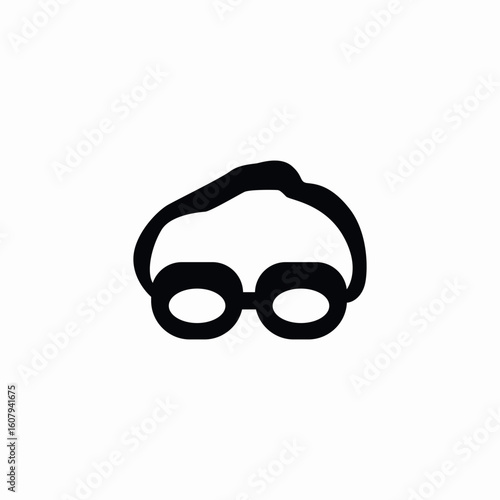 swim glasses icon sign vector