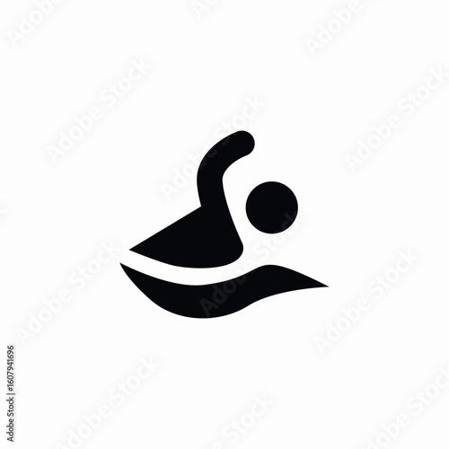swimming sports icon sign vector