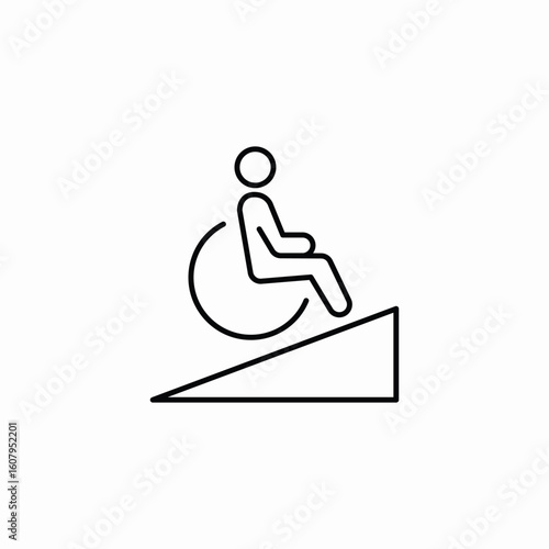 wheelchair accessible icon sign vector