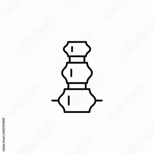 spine bones icon sign vector