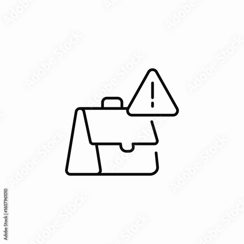 work warning icon sign vector