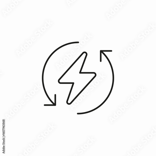 Free Download energy renewal icon sign vector - GFXLoad