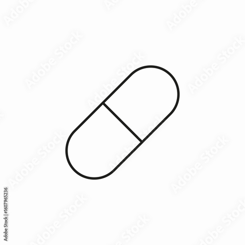 medical capsule icon sign vector