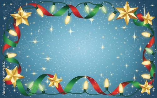Sparkling Ornament Christmas Background

