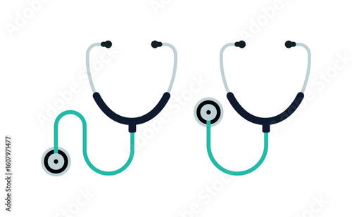 Doctors Stethoscope Set Collection Vector