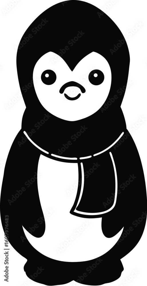 Obraz premium funny cartoon penguin