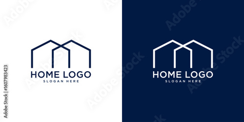 Home Logo Design Template vector