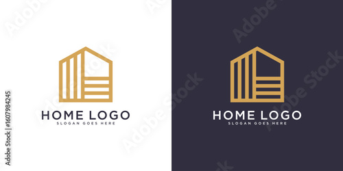 Home Logo Design Template vector
