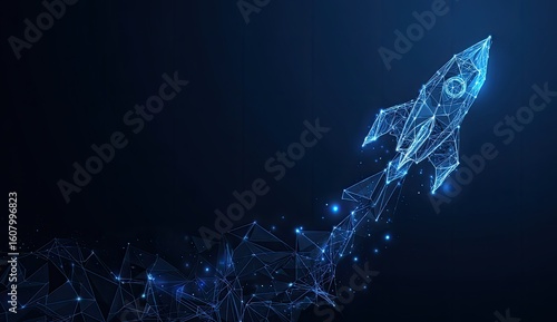 Abstract rocket illustration