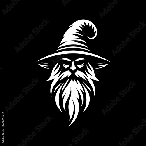 Elegant Wizard Head Logo Template