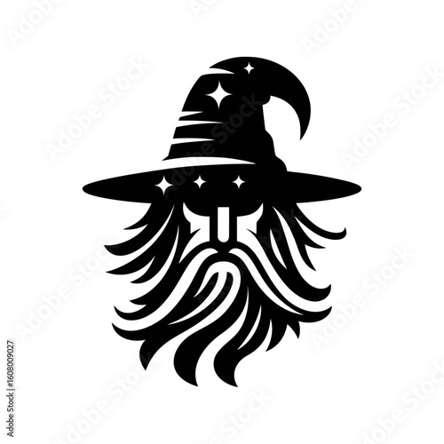 Wizard Hat Logo in Black