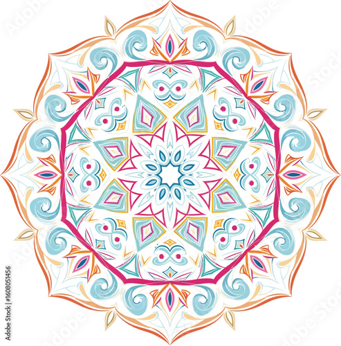 🌸🎨✨ This soft and colorful AI-generated mandala blends elegance and tranquility—perfect for decor, design, or meditation. 🌟 Download now & brighten your space with grace and peace! 💠💖