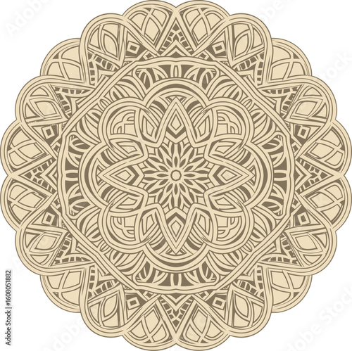 🌿🌀✨ This elegant AI-generated beige mandala blends tradition with modern minimalism — perfect for calm, design, and decor. 🧘‍♂️ Download now & bring peace to your creative space! 🪷🌟