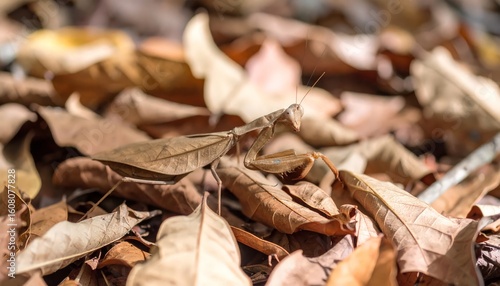 Dead Leaf Mantis perfectly camouflaged