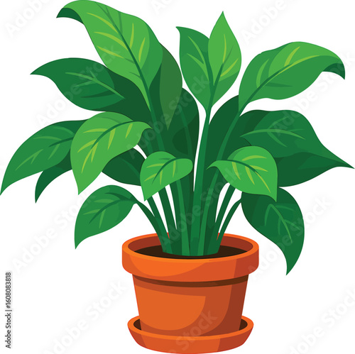 🌱💚 BRING NATURE HOME WITH STYLE! 💚🌱
Bright green houseplant in a terracotta pot, cleanly illustrated in vector art — perfect for nature lovers, digital decor, and eco-friendly designs. 