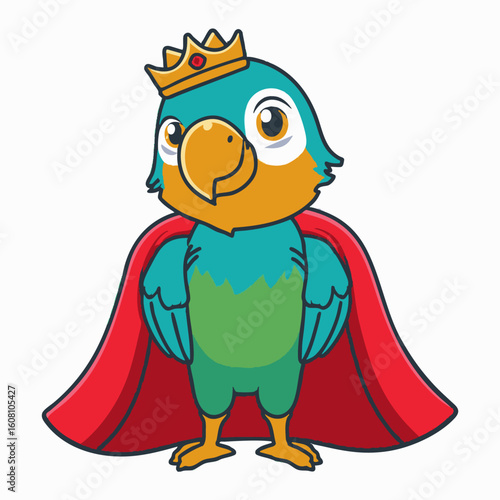Parrot with Royal Cloak