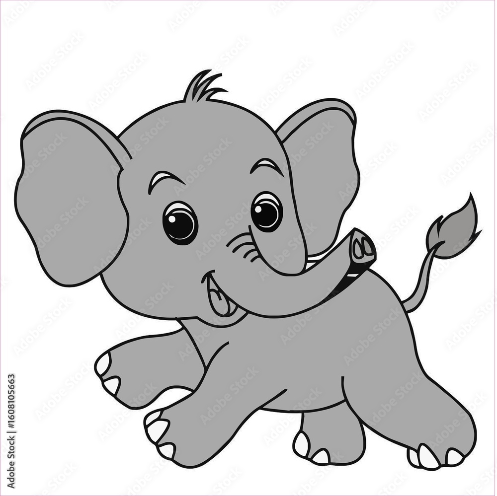 Fototapeta premium Elephant in Natural Habitat