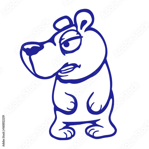 Bear Evil Mad Crazy Bad Mood Angry Face Comic