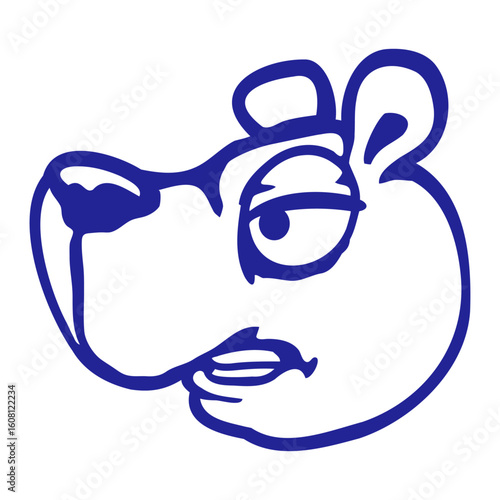 Bear Evil Mad Crazy Bad Mood Angry Face Comic