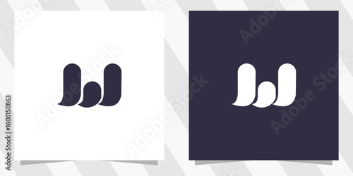 letter w logo design vector