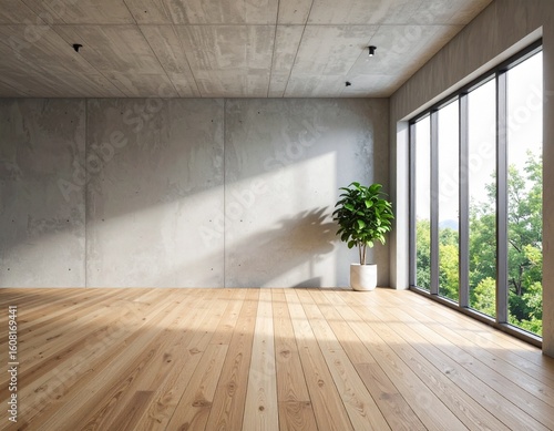 empty room with window