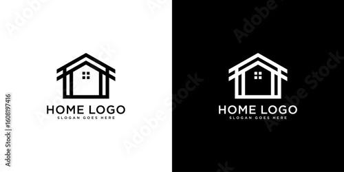 Home Logo Design Template vector