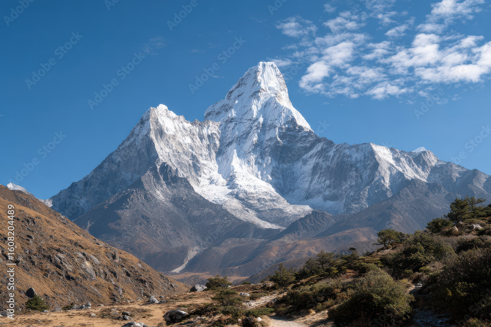 Fototapeta premium explore breathtaking landscapes of top mountains in world showcasing their stunning beauty and unique