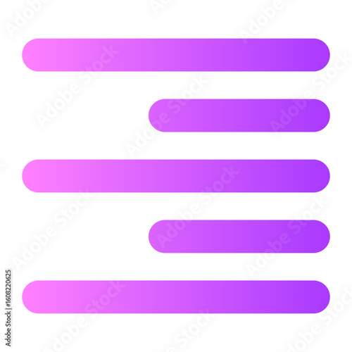 right align gradient icon