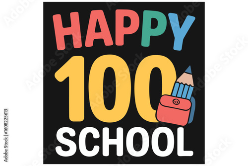 Funny 100 Days of School T-Shirt Templates – Editable Vector Pack