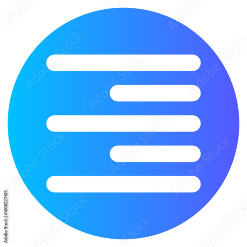 right align gradient icon
