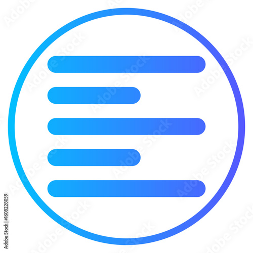 left align gradient icon