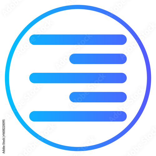 right align gradient icon