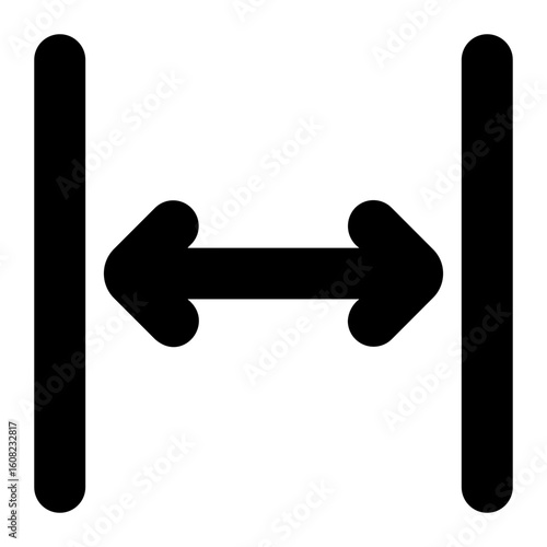 distribute spacing horizontal glyph icon
