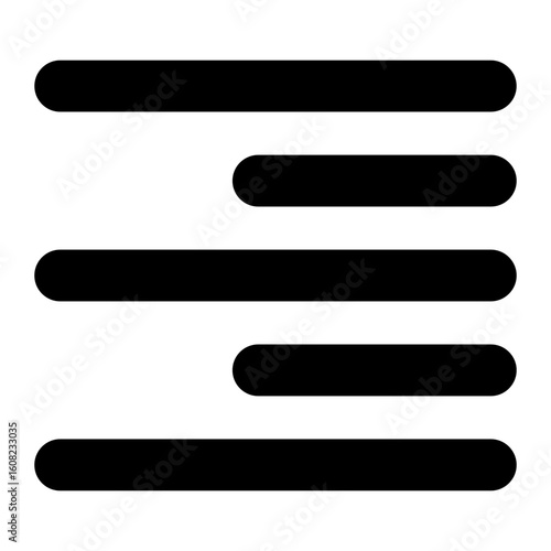 right align glyph icon